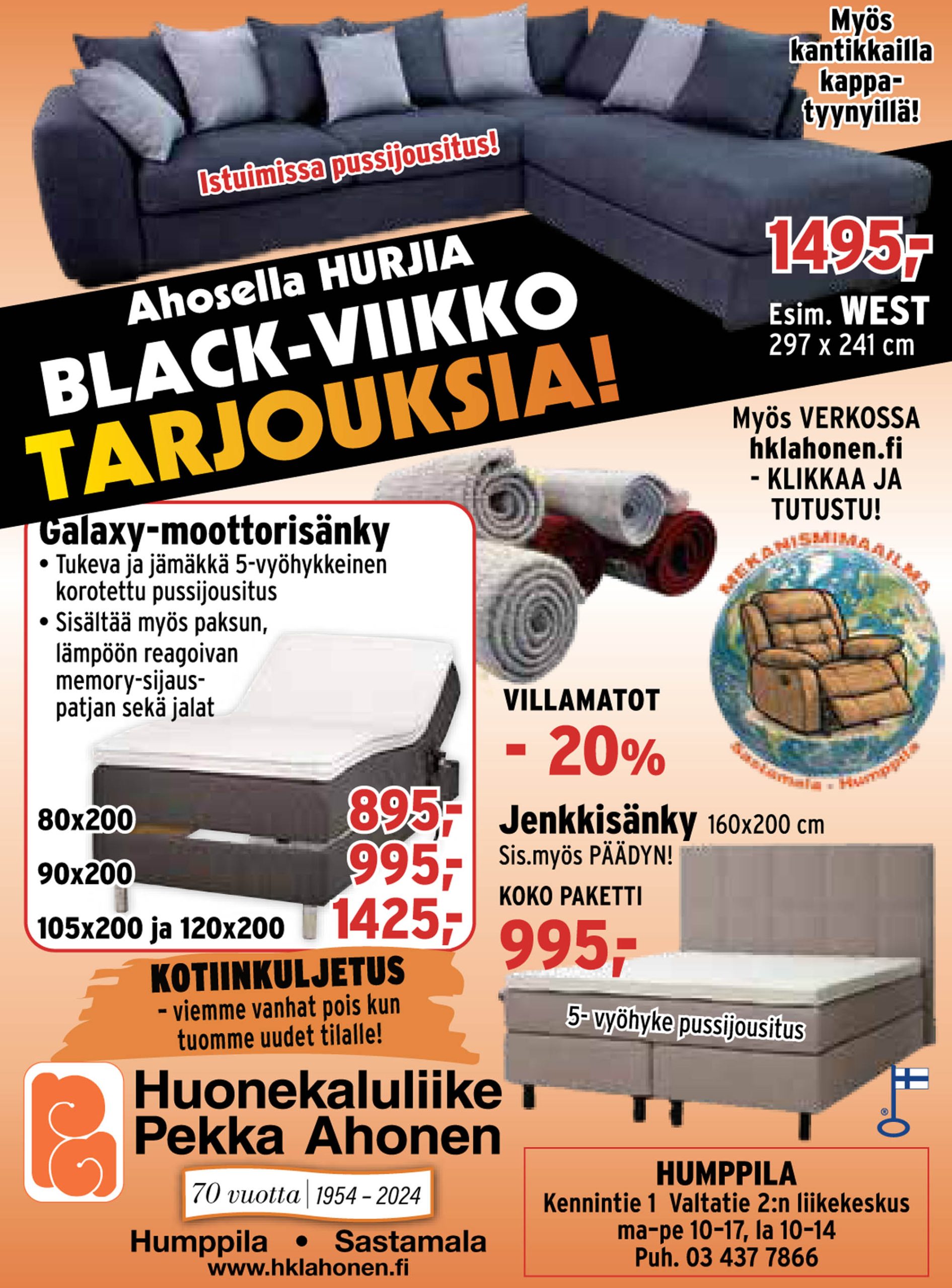 ahosella-hurjia-black-viikko-tarjouksia-huonekaluliike-pekka-ahonen